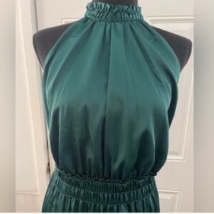 Nicole Miller Teal Sleeveless Dress